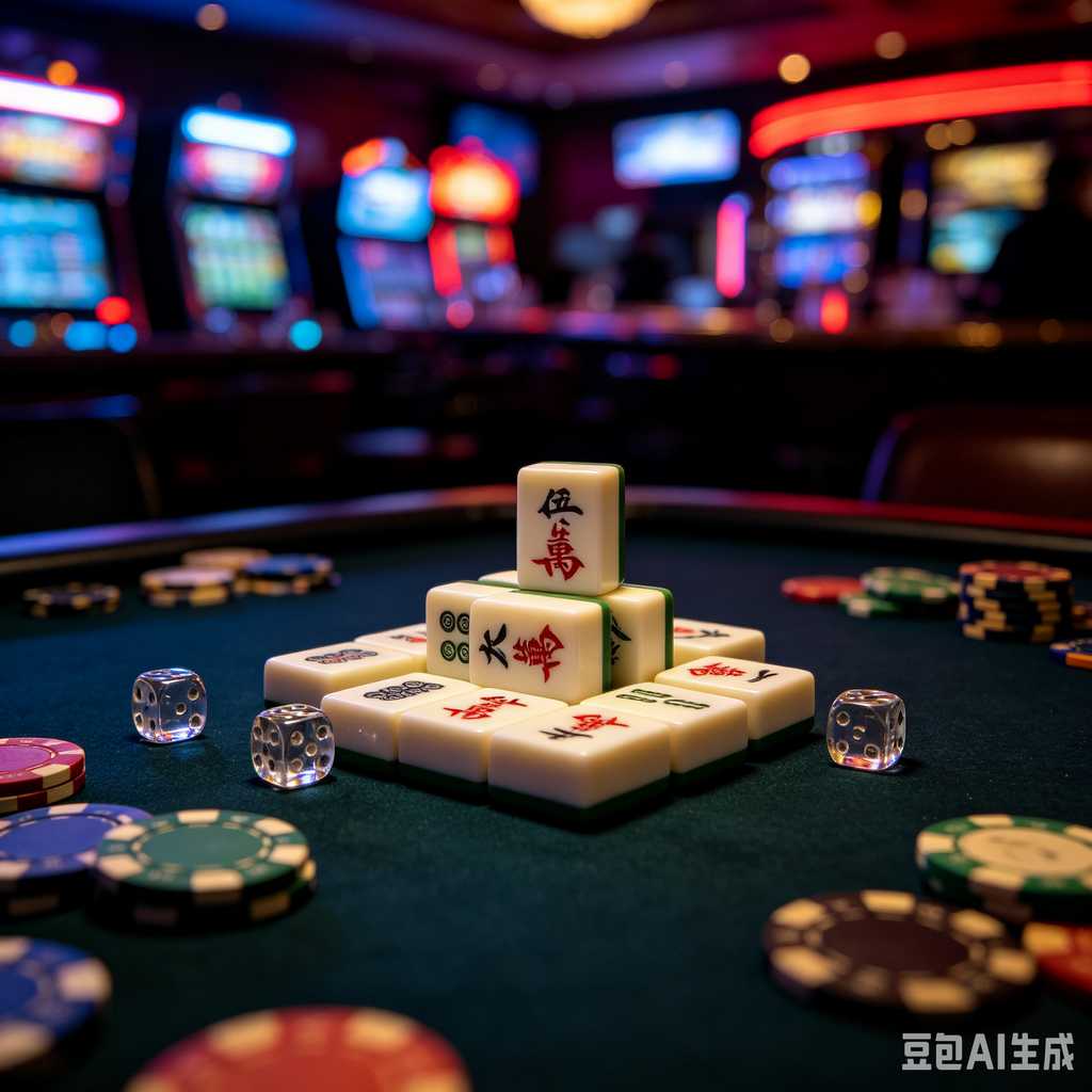 printed logo mahjong set